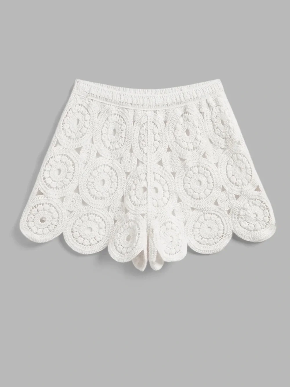 Commense Crochet Lace Short sleeve Top & Shorts Set Size Small NWT